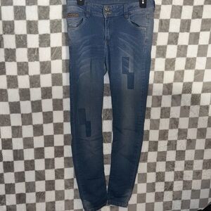 Natalia Pan’s Women’s Skinny Jeans With Color Splotches Size 12